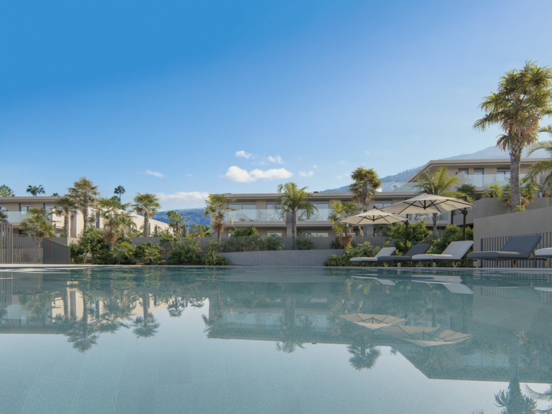 Royal Path Apartments _ Piscina lamina agua