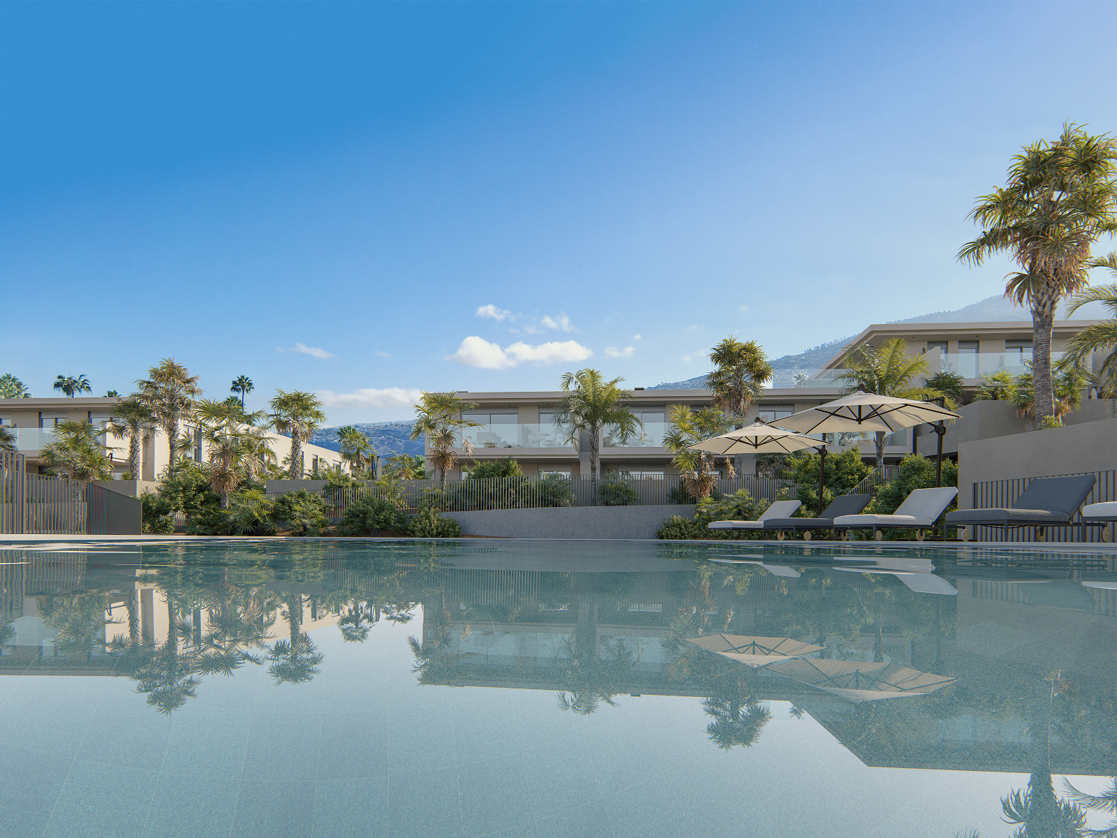 Royal Path Apartments _ Piscina lamina agua